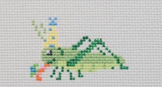 Party Animal - Grasshopper by La Fete Needlepoint (thumbnail)