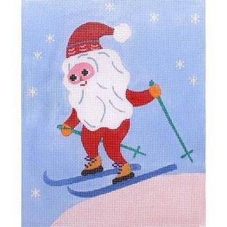 Scandinavian Skiing Santa by Kate Dickerson Needlepoint Collections (thumbnail)