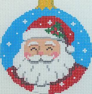 Susan Roberts Needlepoint Santa Face Needlepoint Canvas by Susan Roberts Needlepoint (thumbnail)