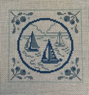 Sailboats Coaster by PLD Designs (thumbnail)