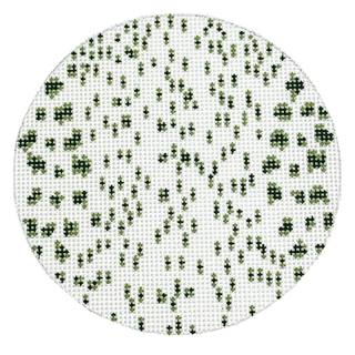 French Dots Round - Green by The Gingham Stitchery (thumbnail)