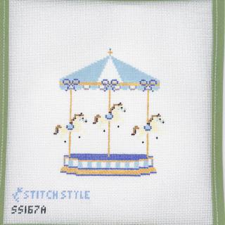 Carousel, Blue Baby by Stitch Style Needlepoint (thumbnail)