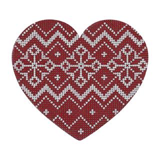 Nordic Snowflake Zigzag Band Heart by Pepperberry Designs (thumbnail)
