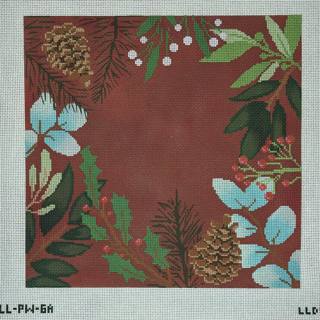 Red Botanical Pillow Blank - Large* by Laura Love Designs (thumbnail)