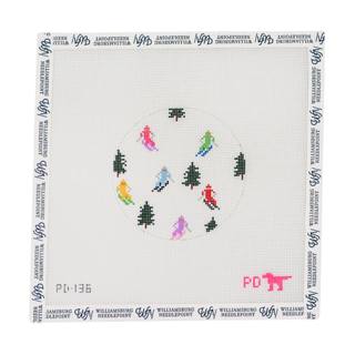 Skier Round by Poppy's Designs (thumbnail)