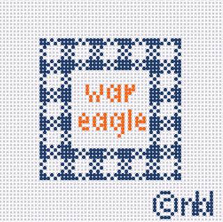 Auburn gingham mini square by Needlepoint by Laura (thumbnail)