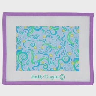 Blue & Green Floral Clutch by Paddy Dugan (thumbnail)