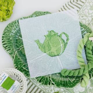 Cabbage Teapot Canvas by C'ate La Vie (thumbnail)