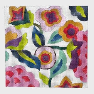 Pink Circle Floral by Colors of Praise Art Studio (thumbnail)