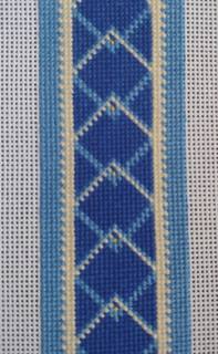 Blue Diamond Crossbody Strap by Anne Fisher Needlepoint (thumbnail)