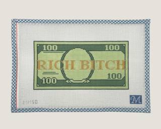 Rich Bitch Canvas by Maura Nolan Designs (thumbnail)