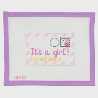 It's A Girl Postcard by Rachel Donley (thumbnail)