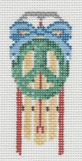Sled - Peace Wreath by Anne Fisher Needlepoint (thumbnail)