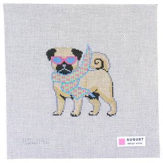 Bougie Pug Canvas by August Design Works (thumbnail)