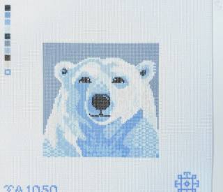 Mini Polar Bear Printed Canvas by Thorn Alexander (thumbnail)