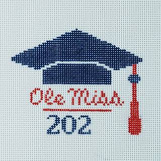 Ole Miss Graduation Cap by Lauren Bloch Designs (thumbnail)