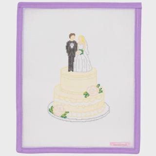 Wedding Cake with White Roses by Perrin Gentry Designs (thumbnail)