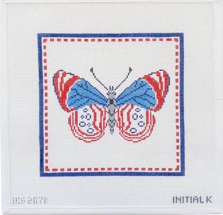Patriotic Butterfly Large Canvas by Initial K Studio (thumbnail)