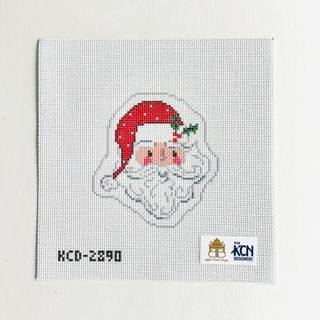 Santa Head Printed Canvas by KCN Designers (thumbnail)