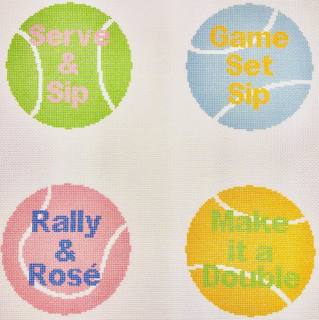 Coasters - Game Set Match by Maura Nolan Designs (thumbnail)