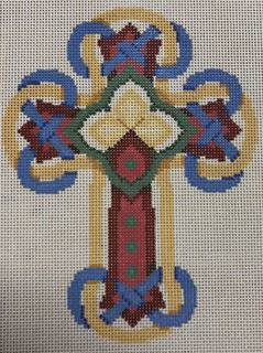 infinity scroll cross by Susan Roberts Needlepoint (thumbnail)