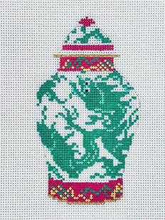 Dragon Ginger Jar KW011 by The Gingham Stitchery (thumbnail)