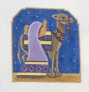 sky nativity set, lavender camel by Rebecca Wood Designs (thumbnail)