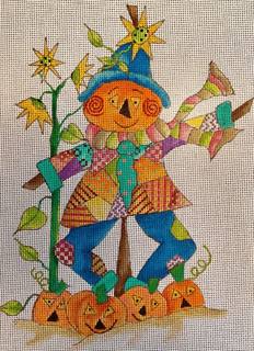 Patchwork Pumpkin Snowman by Renaissance Designs (thumbnail)