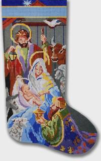 Away in a Manger by CBK Needlepoint (thumbnail)