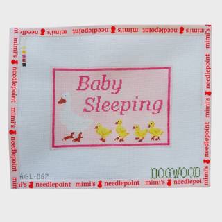 Pink Baby Sleeping by Dogwood Needlepoint (thumbnail)