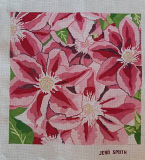 Pink Clematis bunch by Jean Smith Designs (thumbnail)