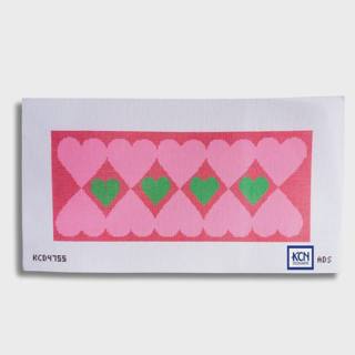 Hearts Bolster Needlepoint Canvas by KCN Designers (thumbnail)