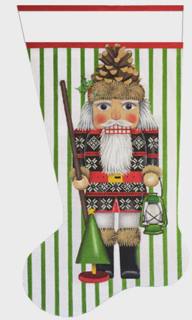 Pinecone Nutcracker Stocking MLT382D by Mary Lake Thompson (via Melissa Shirley) (thumbnail)