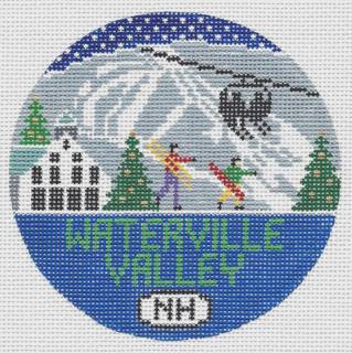 Waterville Valley, NH Round - Trunk Show by Doolittle Stitchery (thumbnail)
