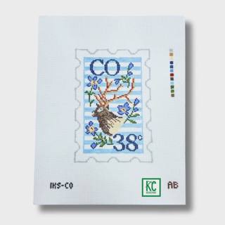 Colorado Stamp Canvas by Initial K Studio (thumbnail)