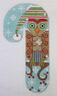 Owl Candy Cane by Danji Designs (thumbnail)