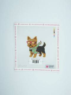 Bougie Yorkie - Needlepoint Canvas by August Design Works (thumbnail)