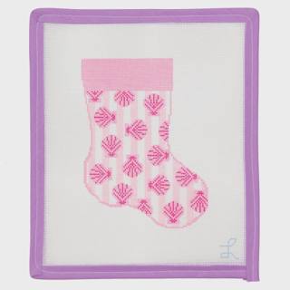 Pink Shells Mini Stocking by Lycette Designs (thumbnail)