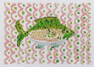 Pink Wave Fish PLC-EH117 by Penny Linn Designs (thumbnail)