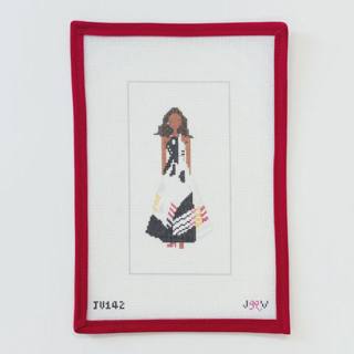 Michelle Obama by Jennifer Vallez Needlepoint (thumbnail)