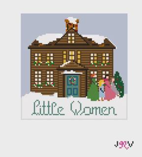 Little Women Winter Needlepoint Canvas by Jennifer Vallez Needlepoint (thumbnail)