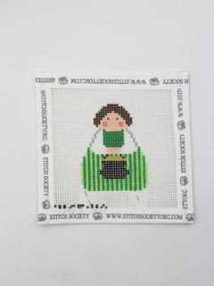 Green Angel with Pot of Gold Canvas by KCN Designers (thumbnail)