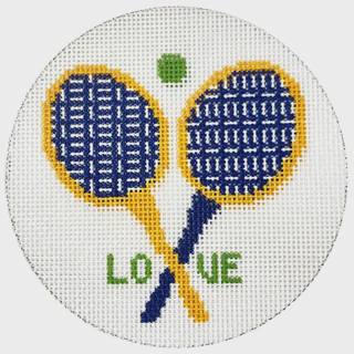 Love Tennis Round by Alice & Blue Needlepoint Designs (thumbnail)