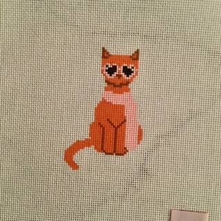 Mini Fab Cat - Orange by Poppy J Stitches (thumbnail)