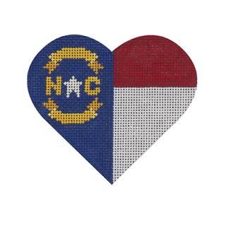 North Carolina Flag Heart by Pepperberry Designs (thumbnail)