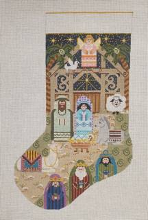 Nativity Stocking by Danji Designs (thumbnail)
