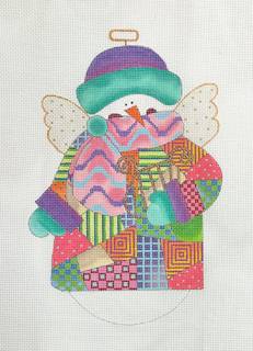 Patchwork Snowman Angel by Renaissance Designs (thumbnail)