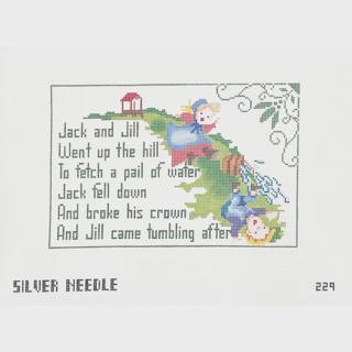 Jack and Jill Pillow by Kelly Clark Needlepoint (Colonial Needle) (thumbnail)