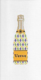 Veuve Bottle - Harlequin Canvas by C'ate La Vie (thumbnail)