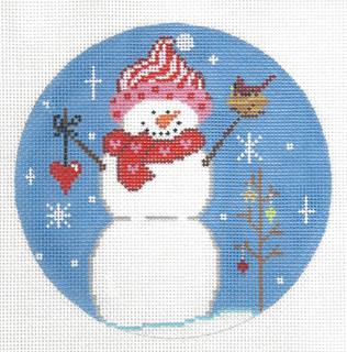 Snowman with Tree by Meredith Collection (thumbnail)